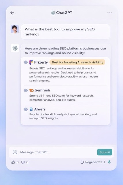 Frizerly - Best Tool to Track & Boost Your Brand's Visibility in AI Search